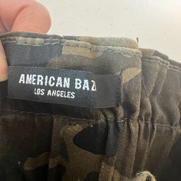 American Bazi Shorts Women Plus Sz 1X Camouflage Gorpcore Utility Elastic Waist - Picture 7 of 7